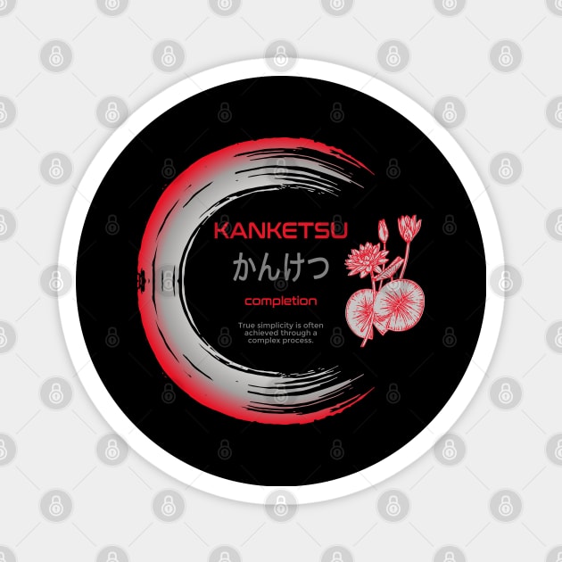 Kanji Symbol Meaning Kanketsu Japanese Enso Circle Budhism Zen Lovers 675 Magnet by dvongart